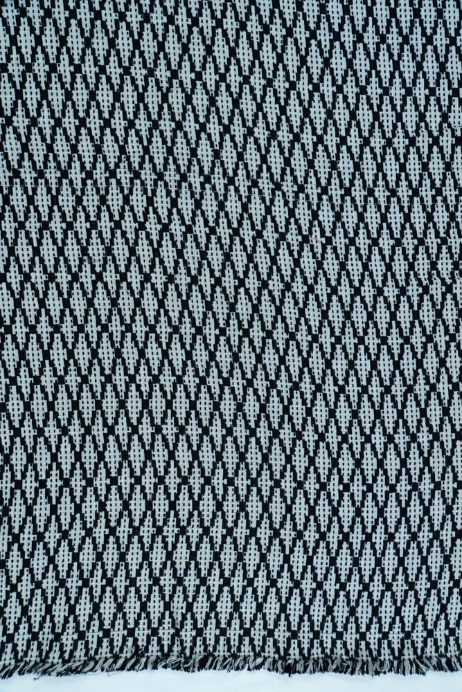 Black & White Thick Cotton Jacquard (Sku: JDD-190)