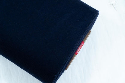 Navy Wool Blend Fabric