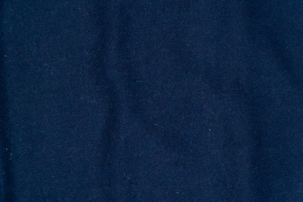 Navy Wool Blend Fabric