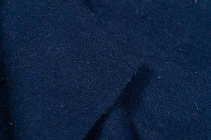 Navy Wool Blend Fabric