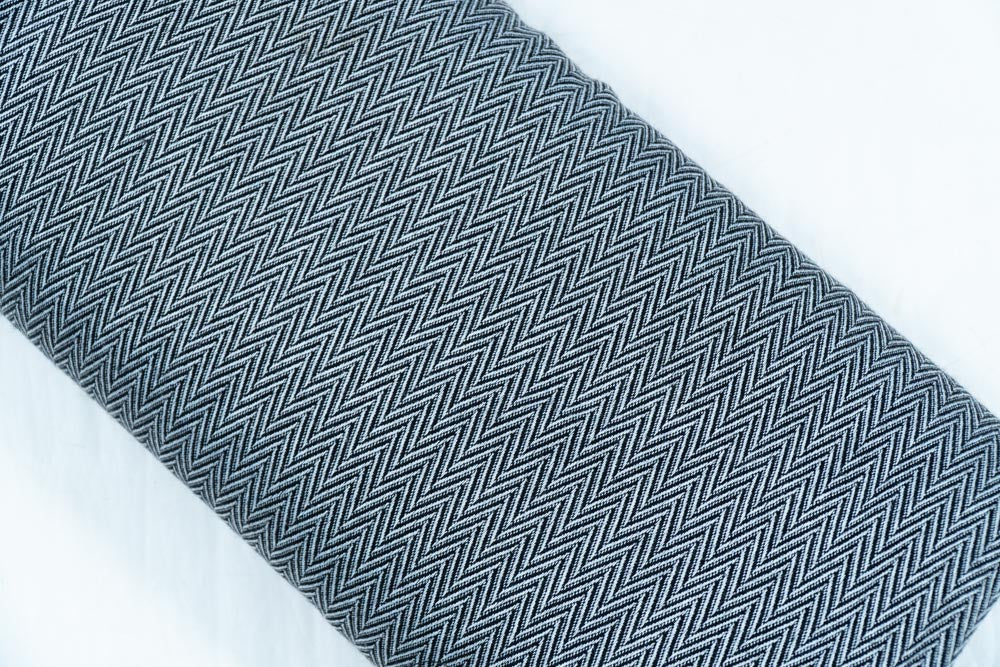 Grey & Black Chevron Acrylic Jacquard (SKU: JDD-171)