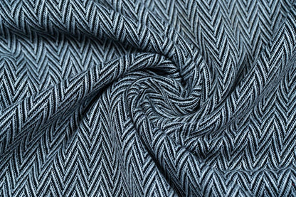 Grey & Black Chevron Acrylic Jacquard | SKU: JDD-171