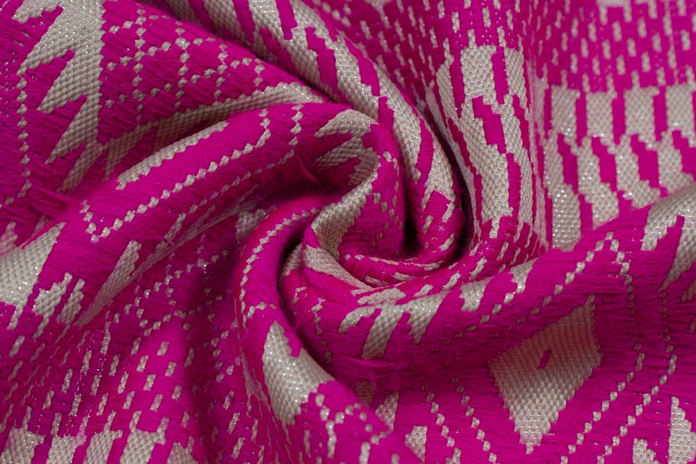 Pink Lurex Jacquard (Sku: JDD-353)