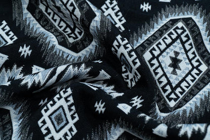 Black & White Cotton Blend Thick Jacquard | SKU: JDD-47