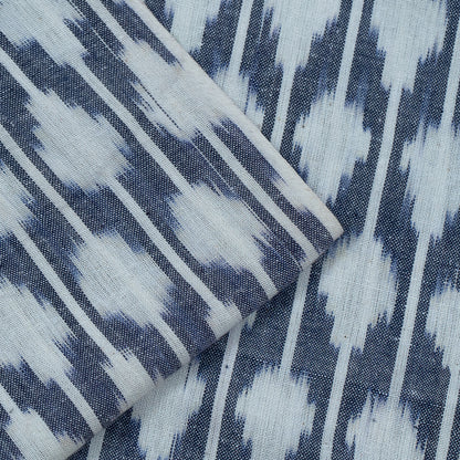 Grey & White Cotton Handloom Ikat | SKU: IK-26