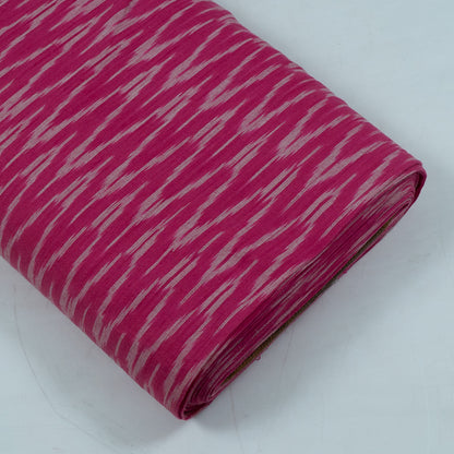 Pink & White Chevron Cotton Woven Handloom Ikat (Sku: I-824)