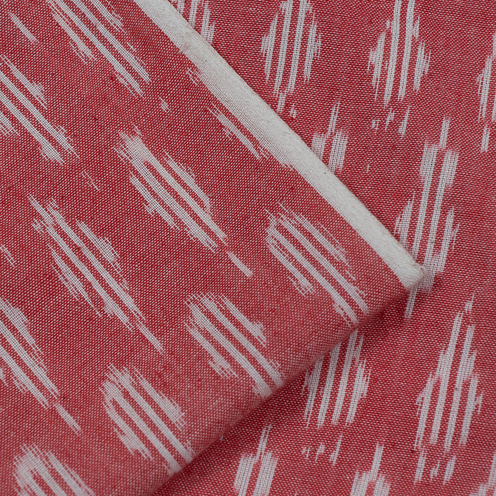 Light Pink & White Cotton Handloom Ikat (Sku: F-23)