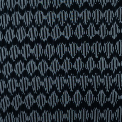 Black & White Fine Quality Cotton Handloom Ikat (Sku: IK-116)