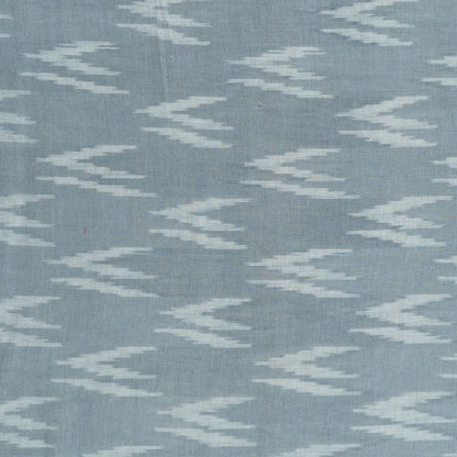 Grey & White Linen Cotton Blend Ikat | SKU: IK-267