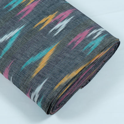 Multi Color Linen Cotton Blend Ikat (Sku: IK-263)