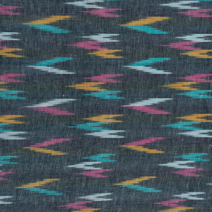 Multi Color Linen Cotton Blend Ikat (Sku: IK-263)