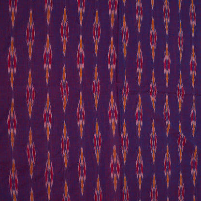 Purple Fine Quality Cotton Handloom Ikat (Sku: IKK-588)