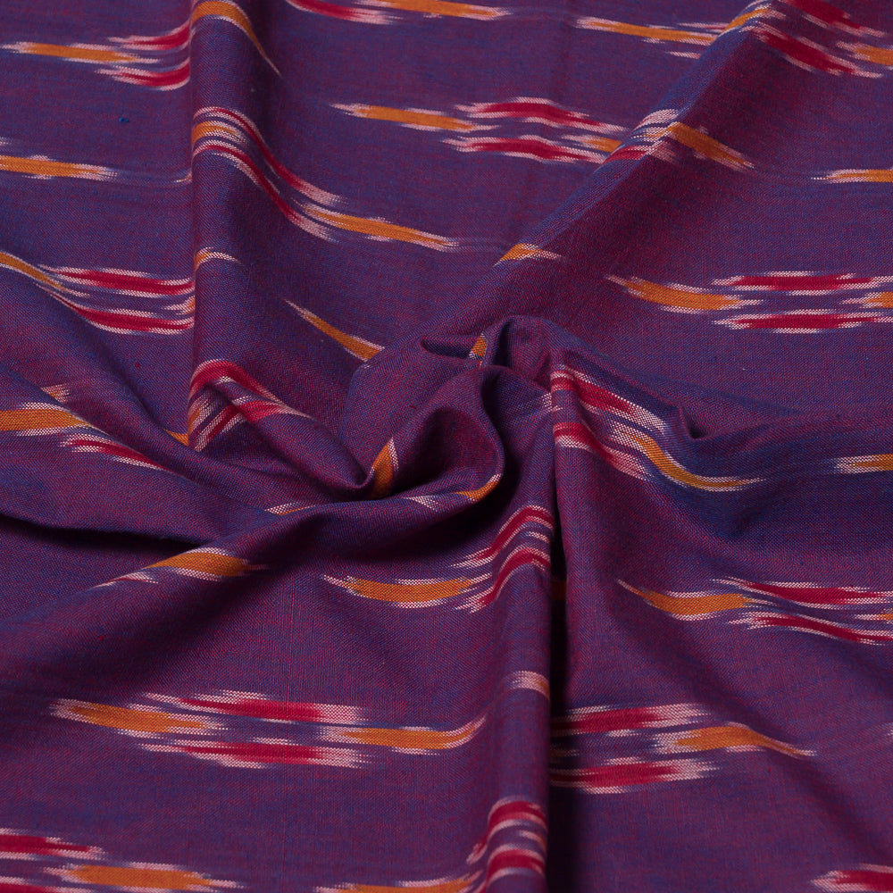 Purple Fine Quality Cotton Handloom Ikat (Sku: F-7)