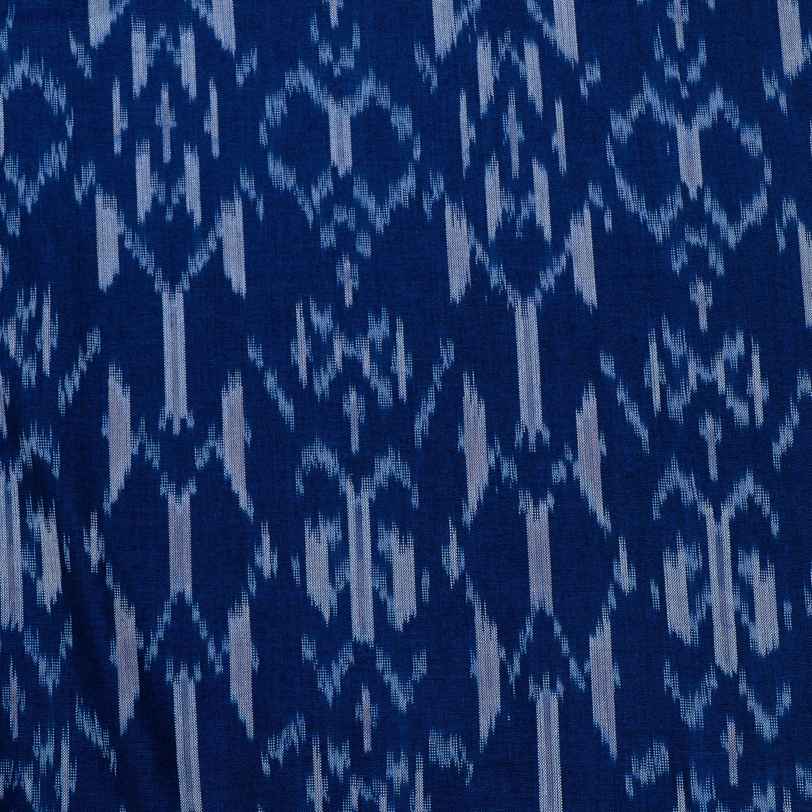 Blue & White Fine Quality Cotton Ikat (Sku: F-88)