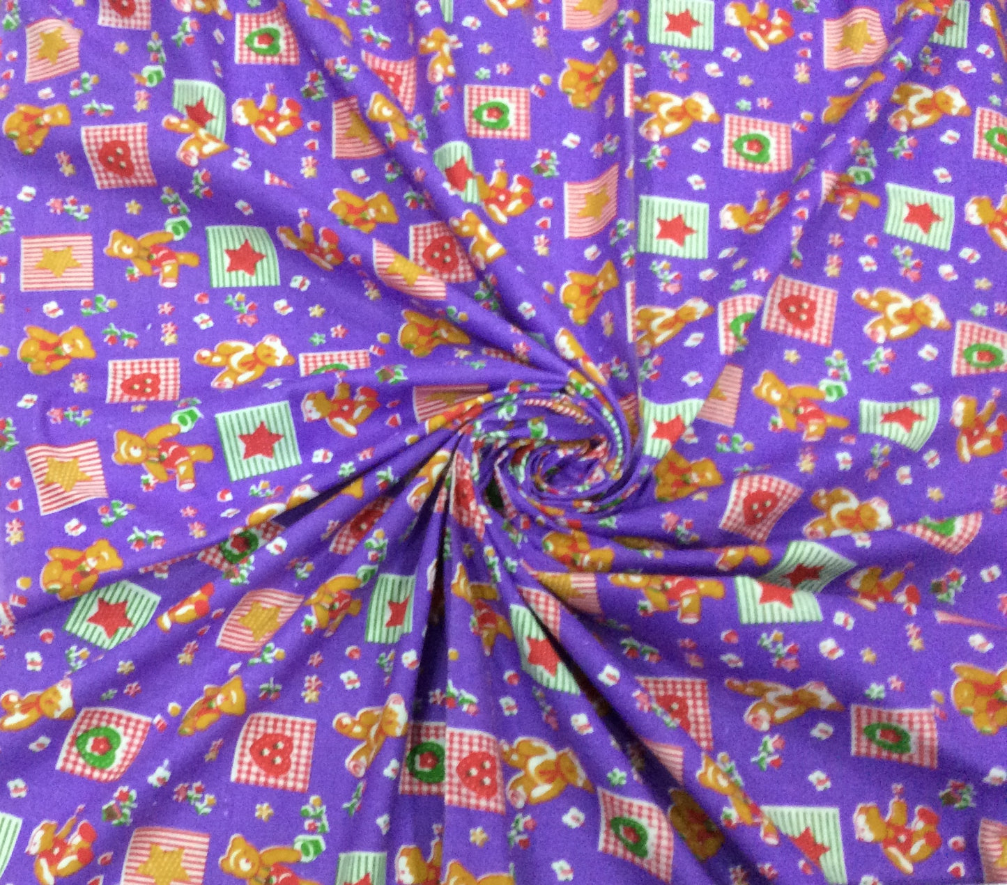 Purple Rayon Print Fabric