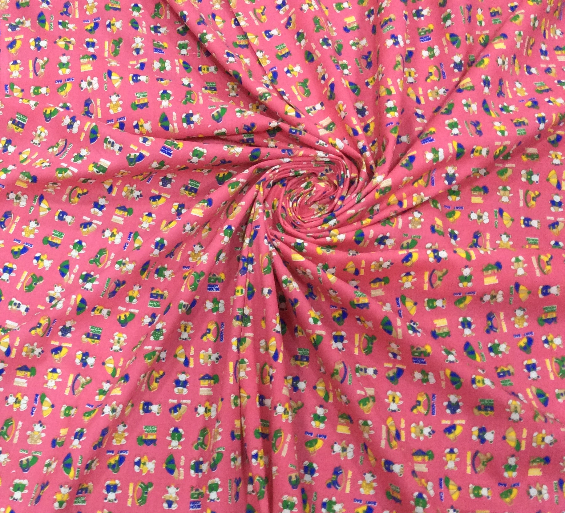 Pink Rayon Print Fabric