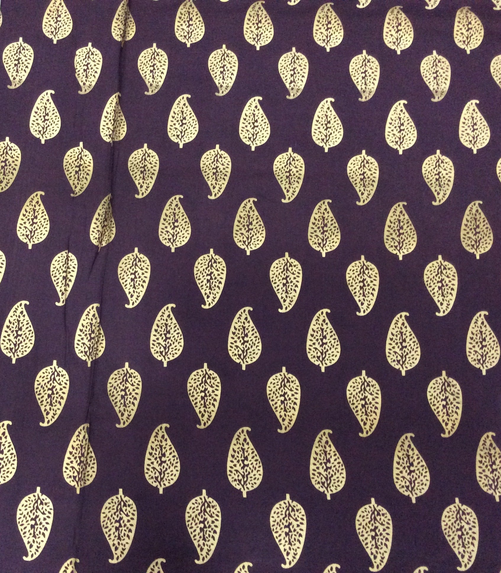 Purple Rayon Print Fabric