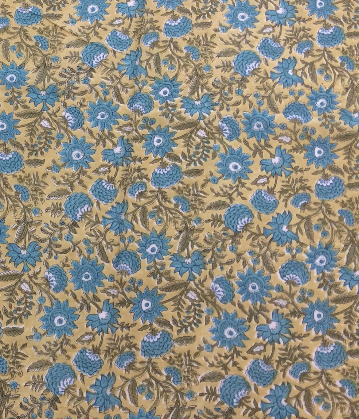 Multicolor Cotton Voile Handblock Print Fabric (SKU: HB-1)