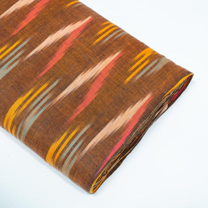 Multicolor Cotton Handloom Ikat Fabric for Dresses | Width: 44"