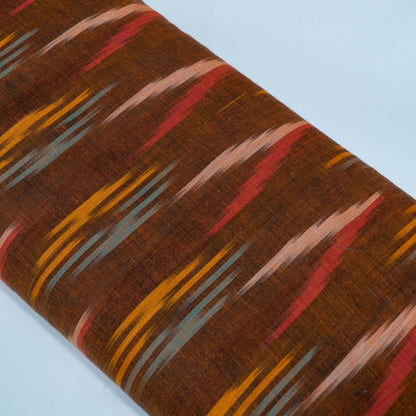 Multicolor Cotton Handloom Ikat Fabric for Dresses | Width: 44"