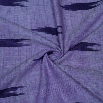 Purple Design Cotton Ikat Fabric for Dress Material | Width: 44"