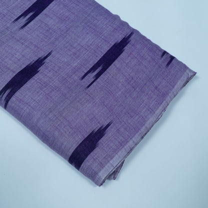 Purple Design Cotton Ikat Fabric for Dress Material | Width: 44"