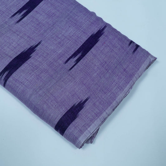 Purple Design Cotton Ikat Fabric for Dress Material | Width: 44"