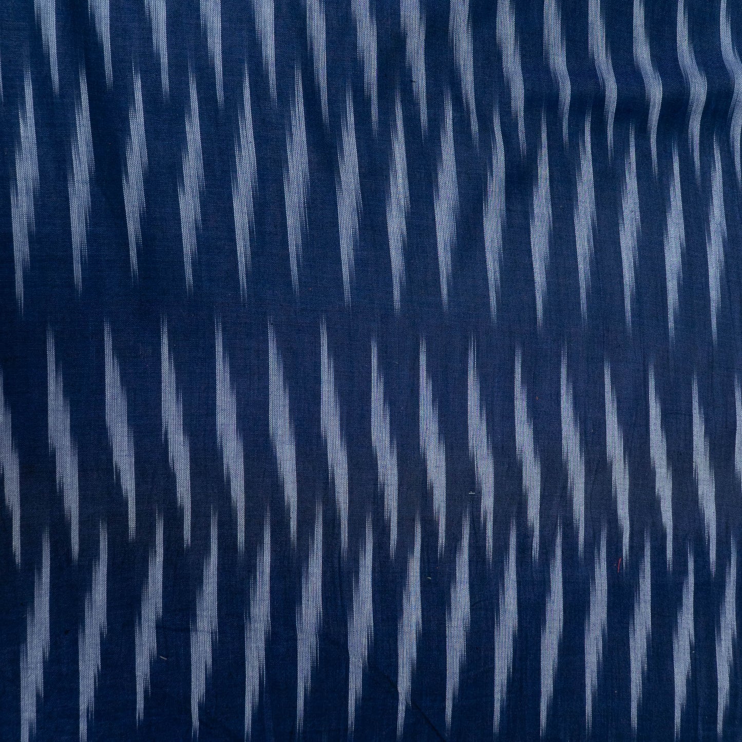 Blue Design Cotton Ikat Fabric for Dress Material | Width: 44"