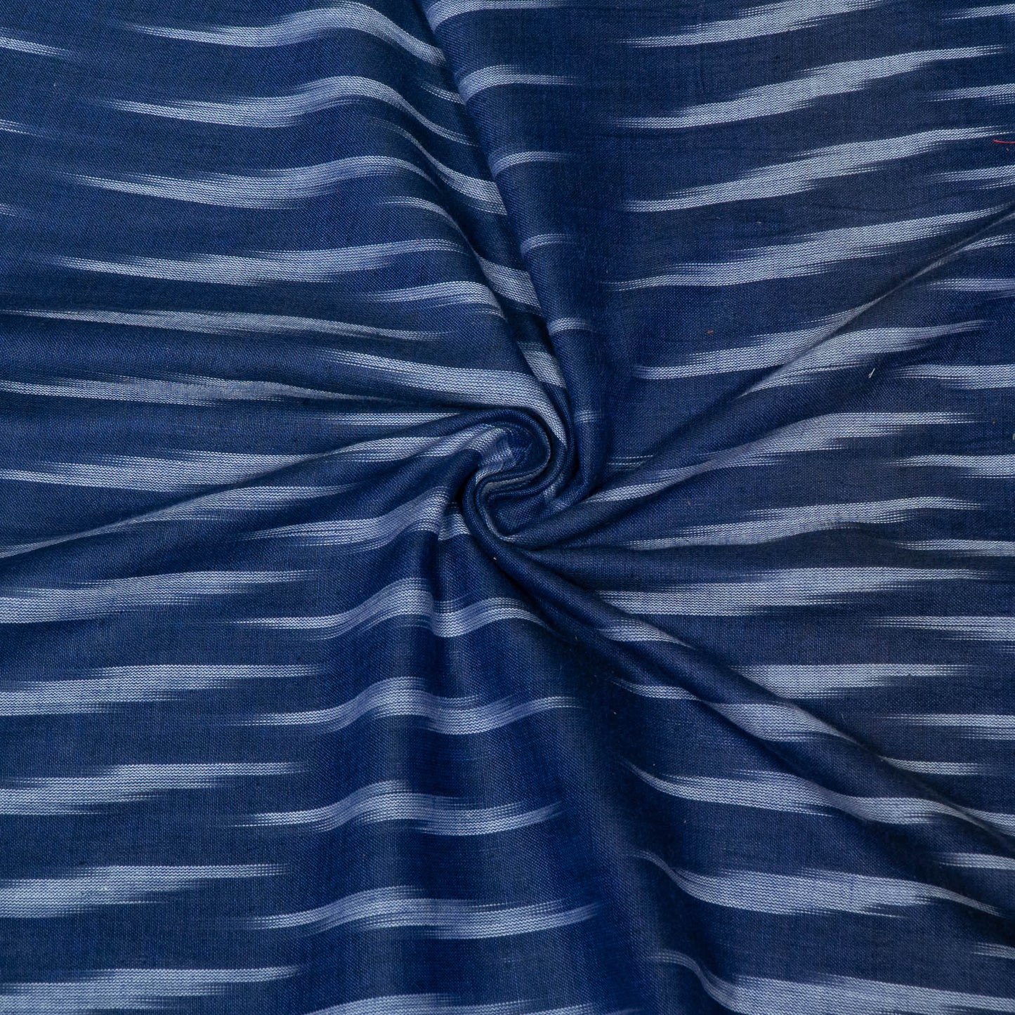 Blue Design Cotton Ikat Fabric for Dress Material | Width: 44"