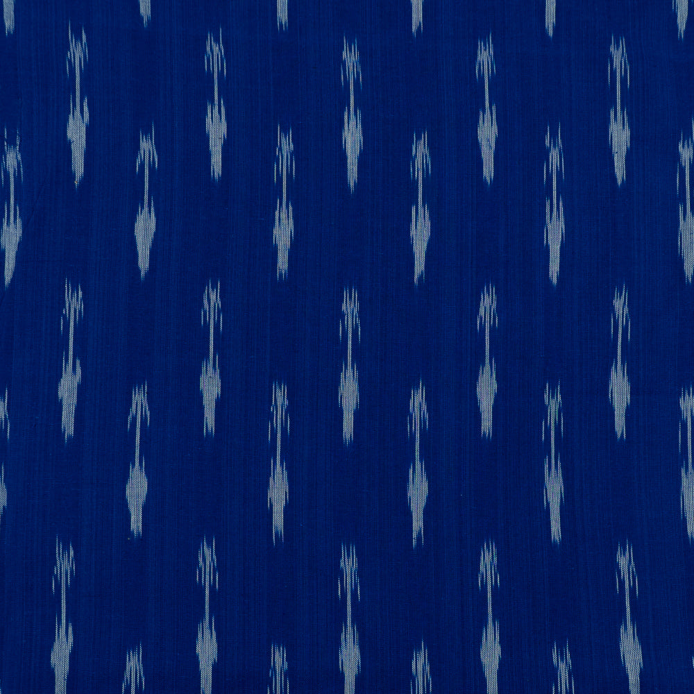 Blue & White Arrow Cotton Handloom Ikat (Sku: I-760)