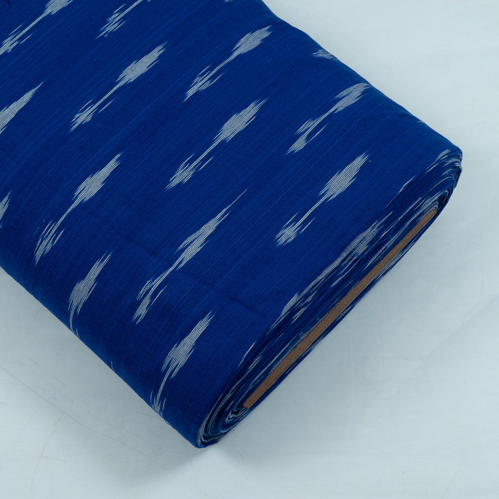 Blue & White Arrow Cotton Handloom Ikat (Sku: I-837)