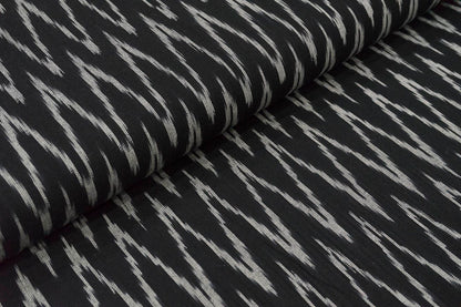 Black White Chevron Cotton Ikat ( SKU: I-762 )
