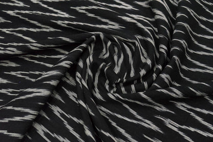 Black White Chevron Cotton Ikat ( SKU: I-762 )