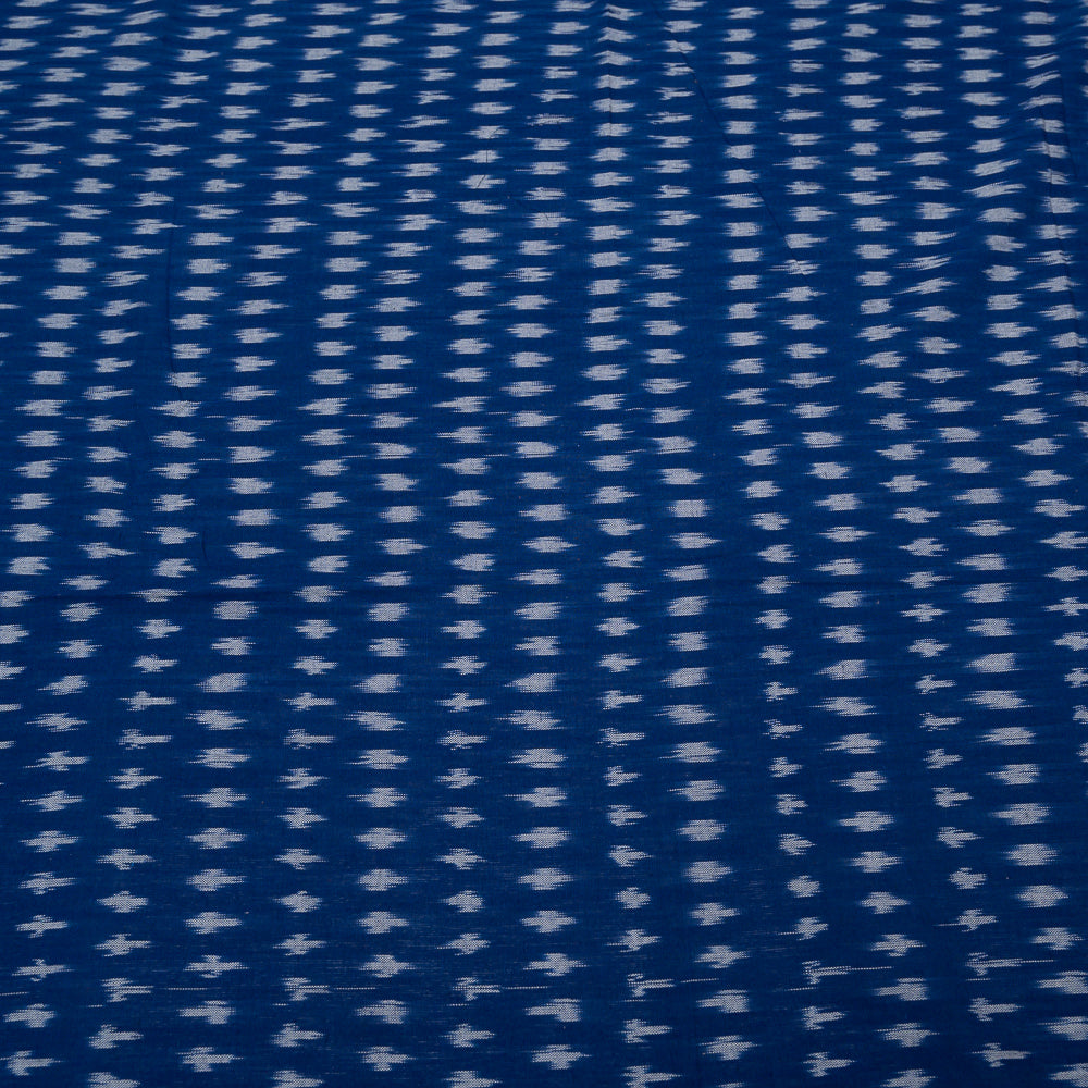 Blue & White Cotton Handloom Ikat (Sku: I-808)