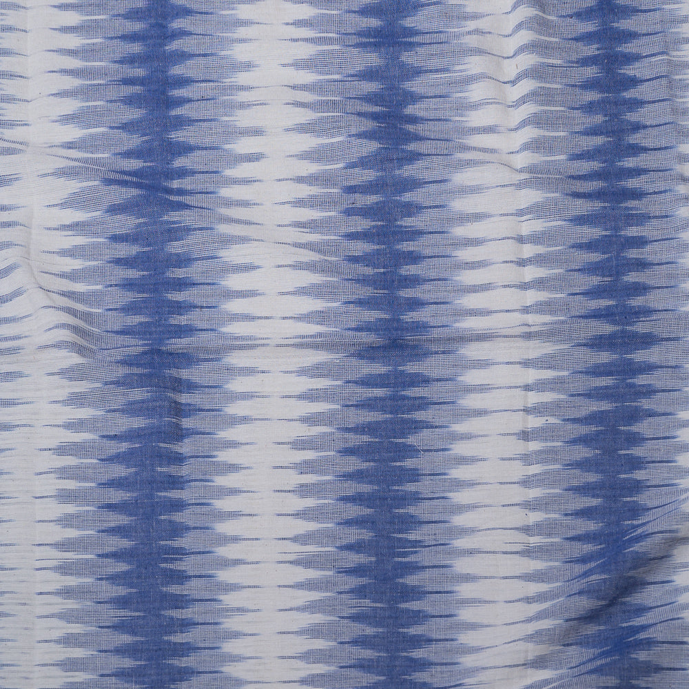 Blue & White Cotton Handloom Ikat (Sku: I-809)