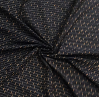 Blue, Yellow Stripe Fine Quality Handloom Cotton Ikat | SKU: IK-103