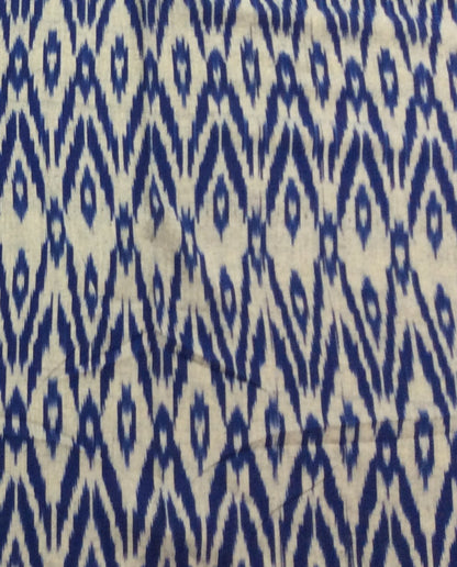 Blue, Grey Cotton Handloom Ikat (SKU: IK-109)