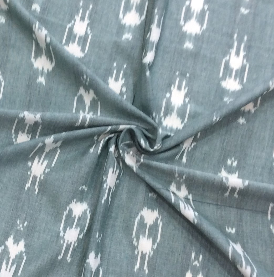 Grey Cotton Handloom Ikat (SKU: IK-112)