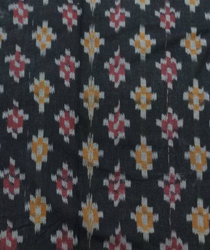 Black, Multicolor Cotton Handloom Ikat (SKU: IK-115)