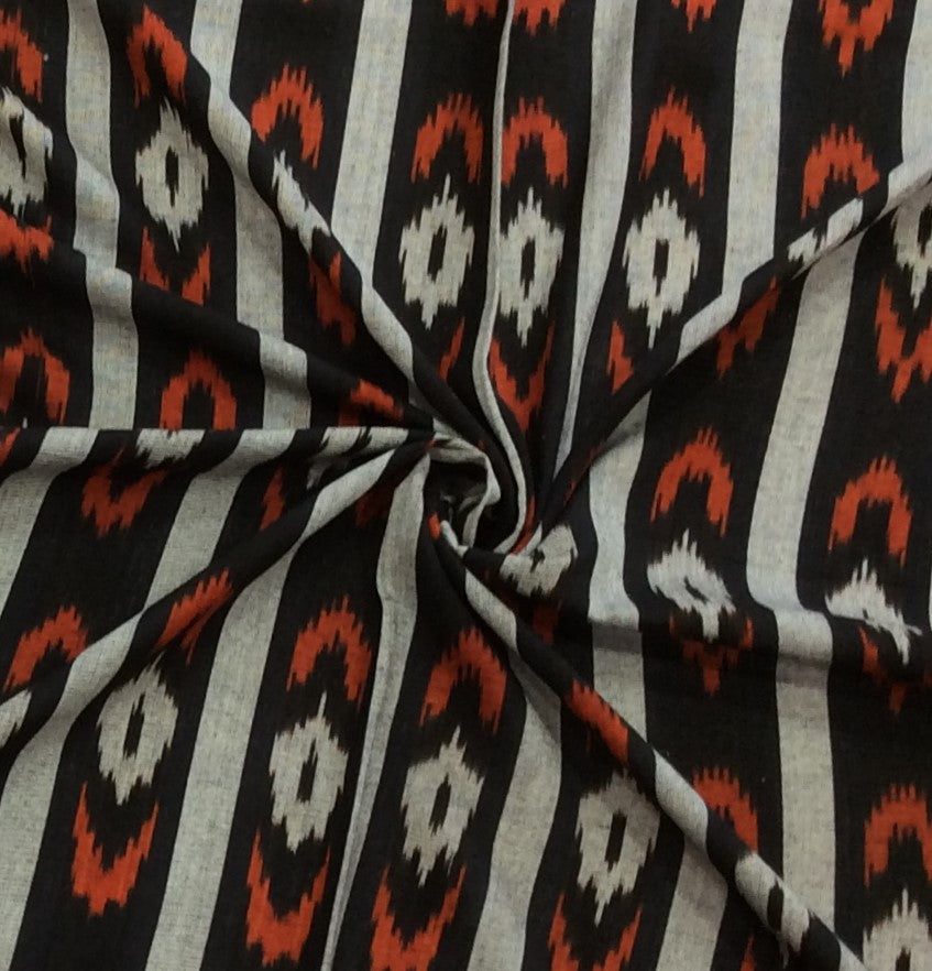 Multicolor Cotton Handloom Ikat (SKU: IK-132)