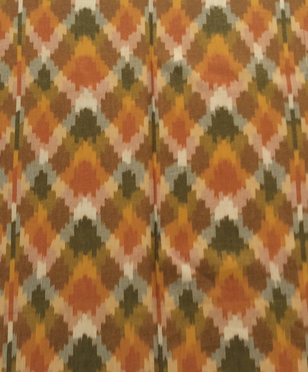 Multicolor Fine Cotton Handloon Ikat (SKU: IK-152)