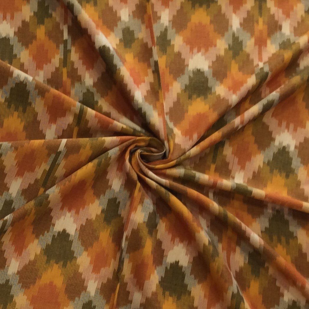 Multicolor Fine Cotton Handloon Ikat (SKU: IK-152)