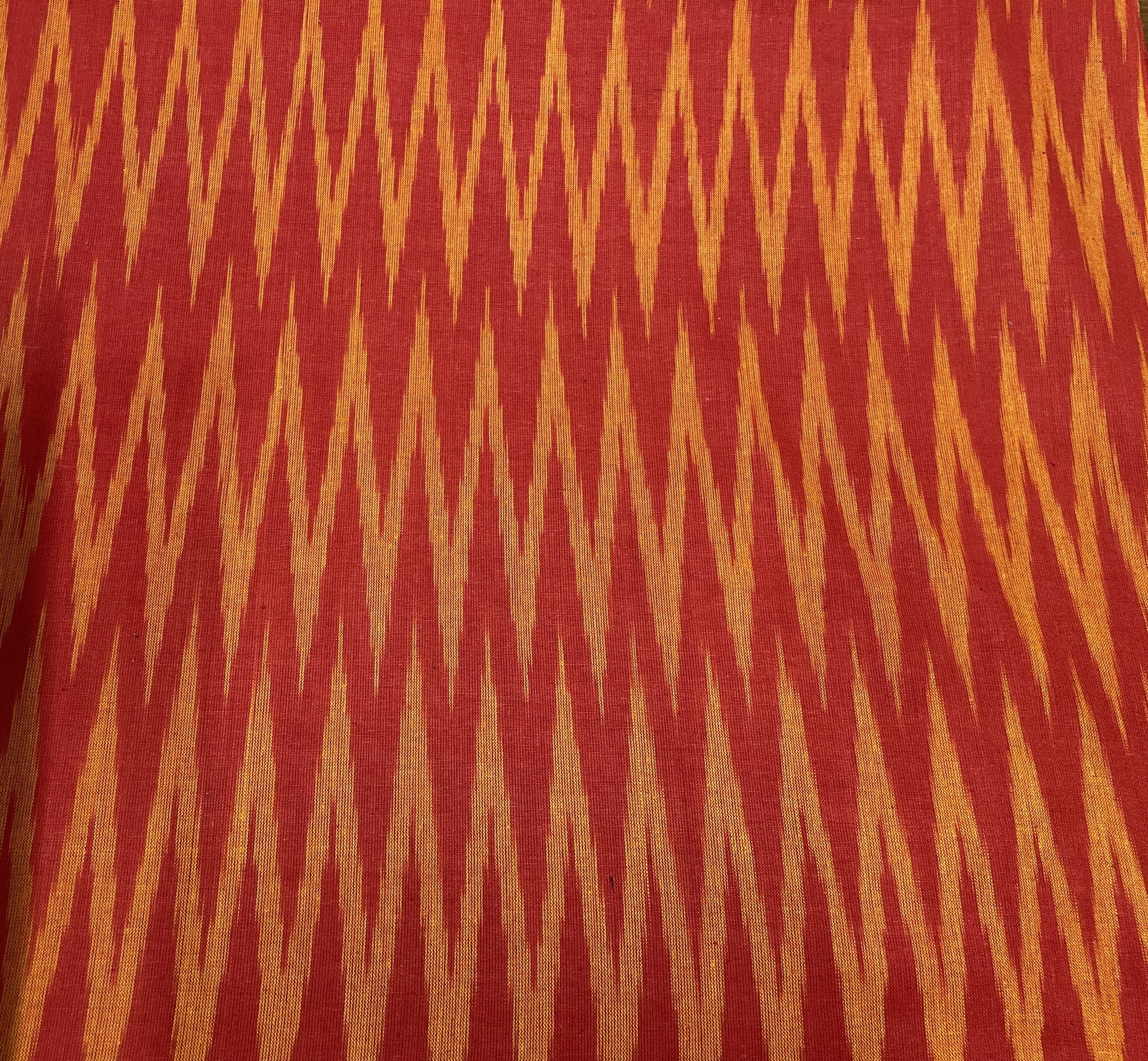Red Cotton Handloom Ikat (Sku: IK-15)