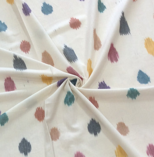 Multicolor Fine Quality Cotton Handloom Ikat (Sku: IK-205)