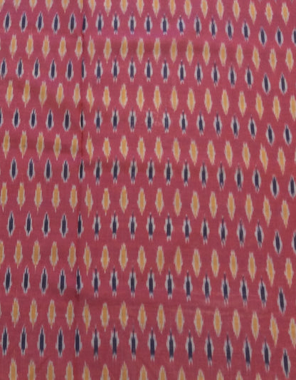 Purple Base Fine Quality Mercerised Cotton Voile Handloom Ikat | SKU: IK-220