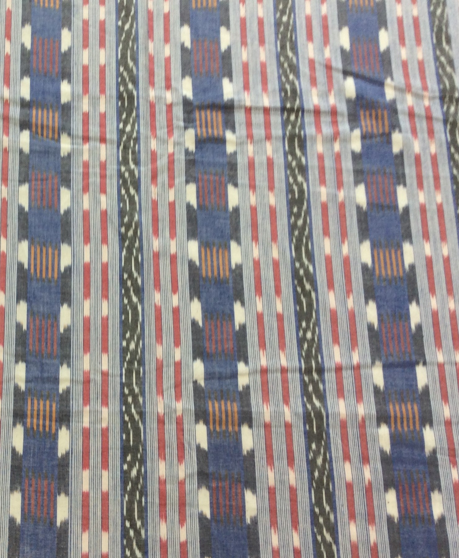 Multicolor Cotton Handloom Ikat (SKU: IK-296)