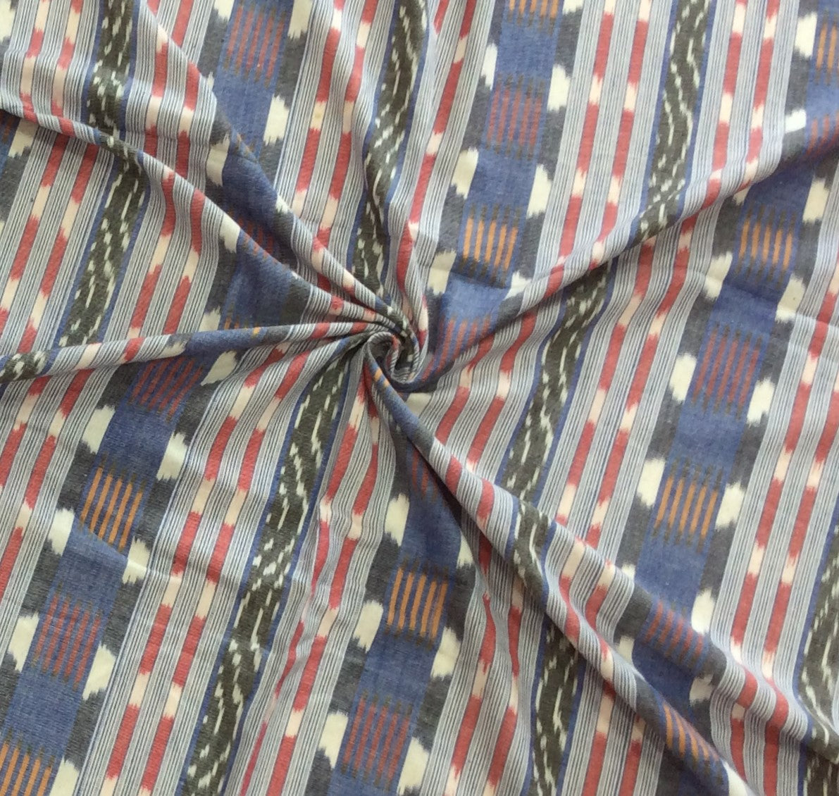 Multicolor Cotton Handloom Ikat (SKU: IK-296)