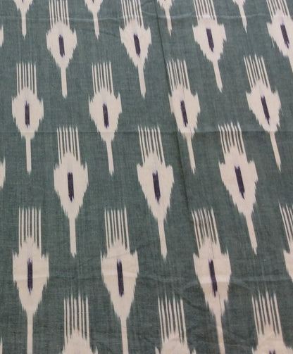 Pista Green Cotton Handloom Ikat (SKU: IK-315)