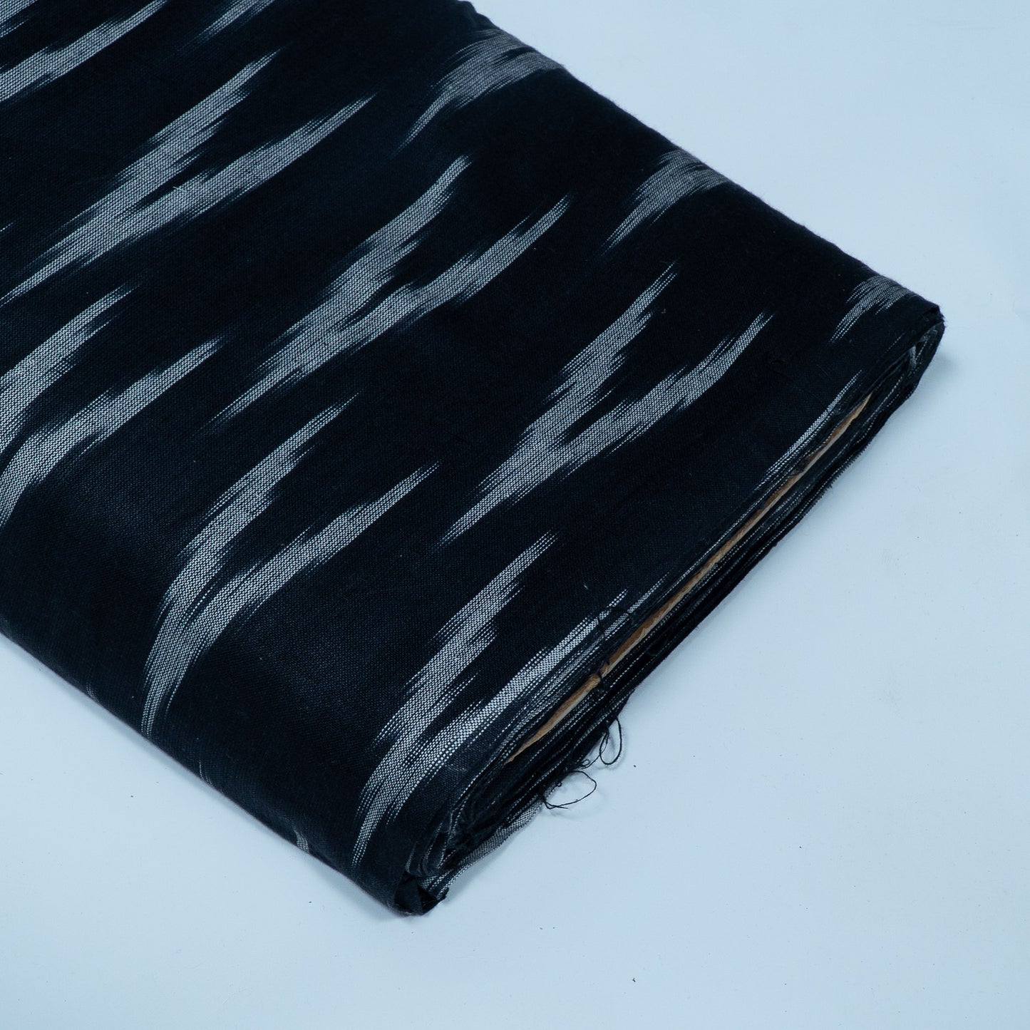 Black & Grey Design Cotton Ikat Fabric for Dress Material Fabric for Dress Material | Width: 44"