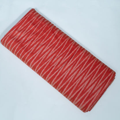 Gajree Chevron Design Cotton Ikat Fabric for Dress Material Fabric for Dress Material | Width: 44"